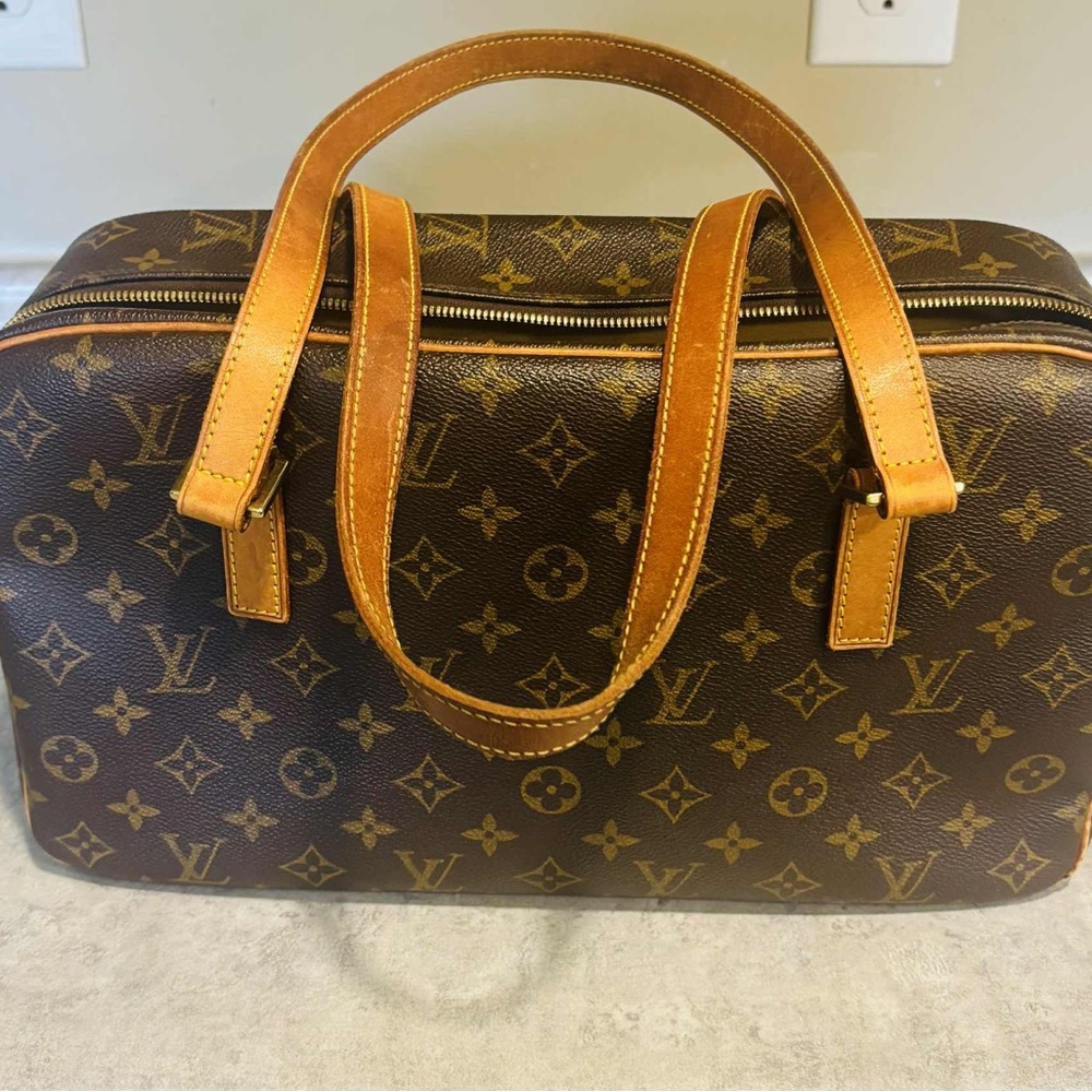Louis Vuitton Brown and Tan Monogram Pouch